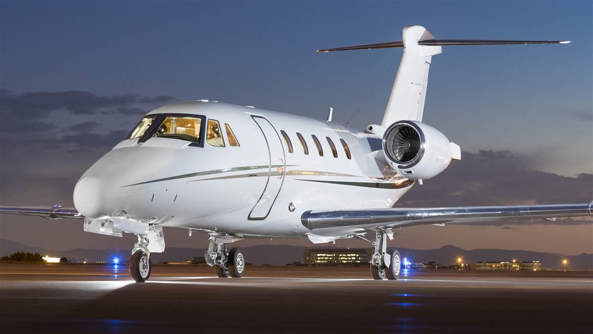 Cessna Citation III jet privé de nuit Atlantic Jet Fly